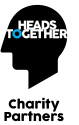 Heads Together logo. Underneath the logo it says 'charity partners'.